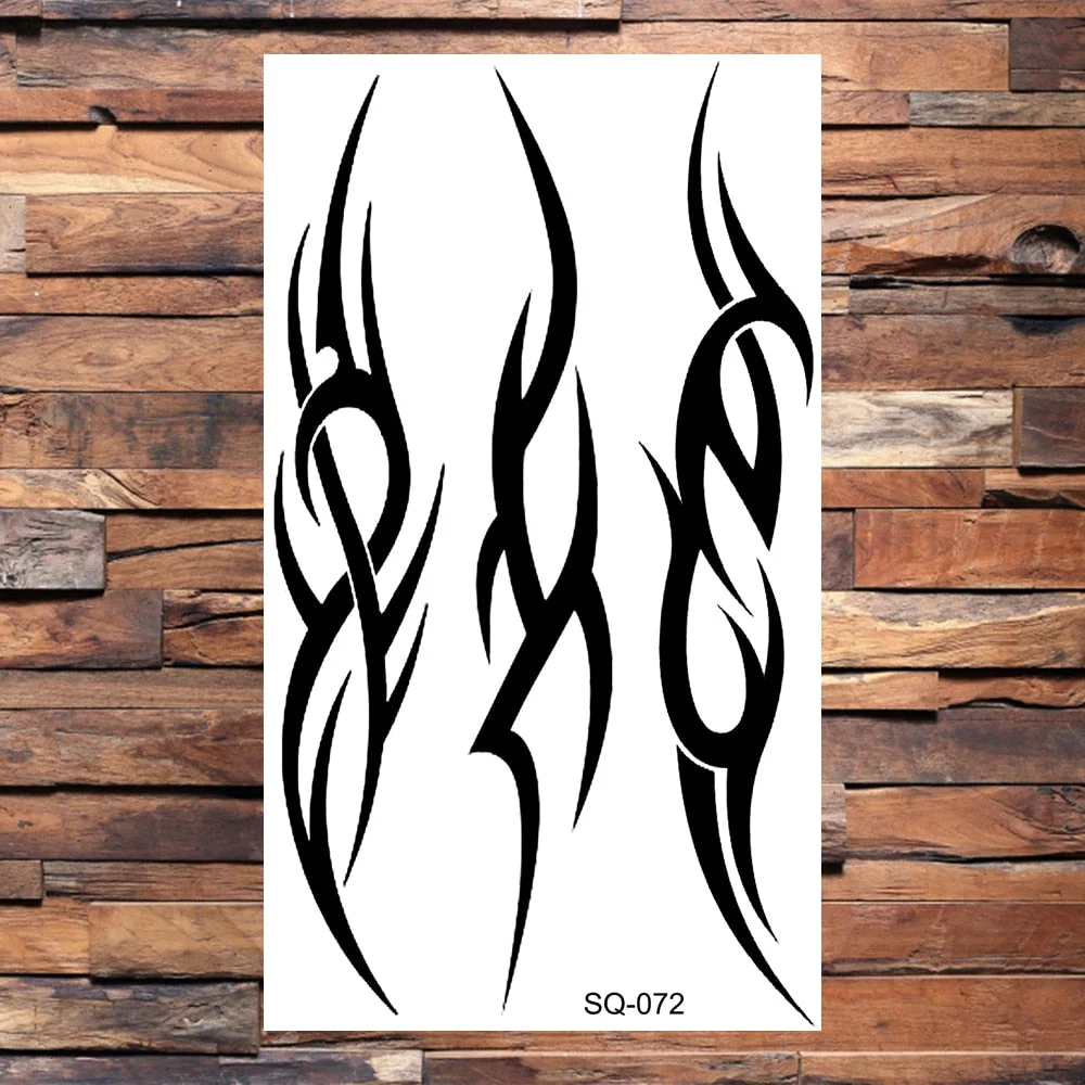 Black Dragon Temporary Tattoos For Men Women Realistic Scorpion Snake Fake Tattoo Sticker Body Arm Water Transfer Tatoos DIY