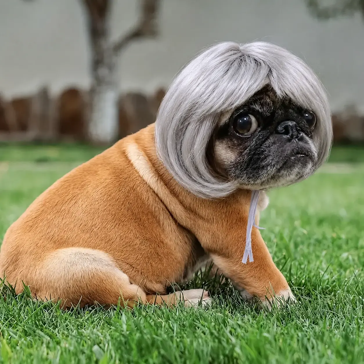 Funny dog wig accessory