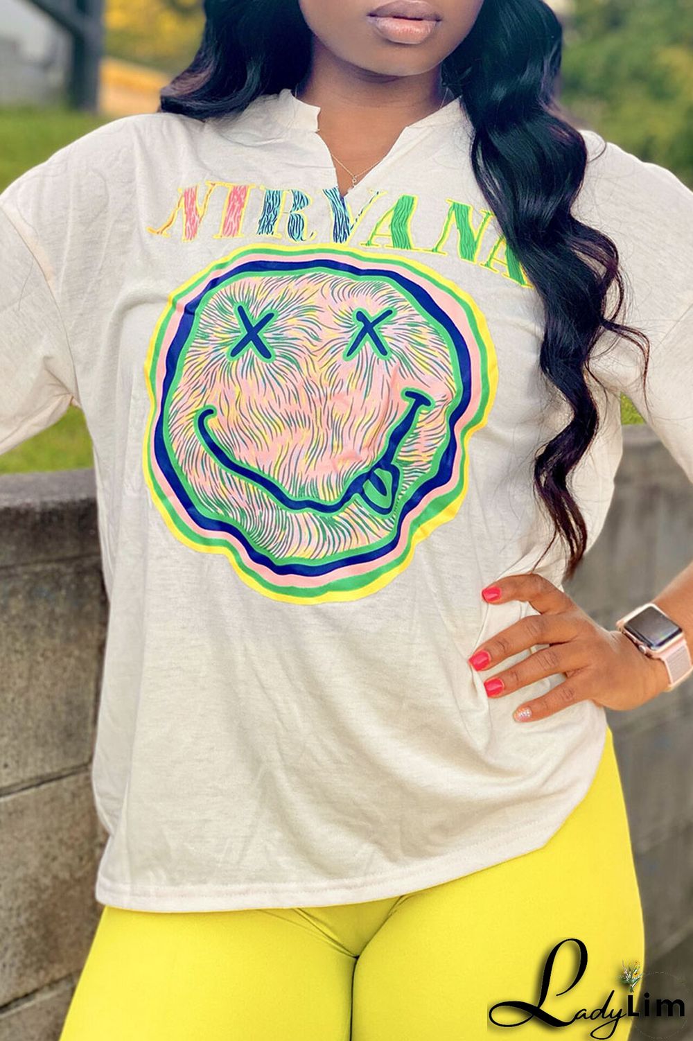 Black Casual Print Patchwork V Neck Short Sleeve Two Pieces