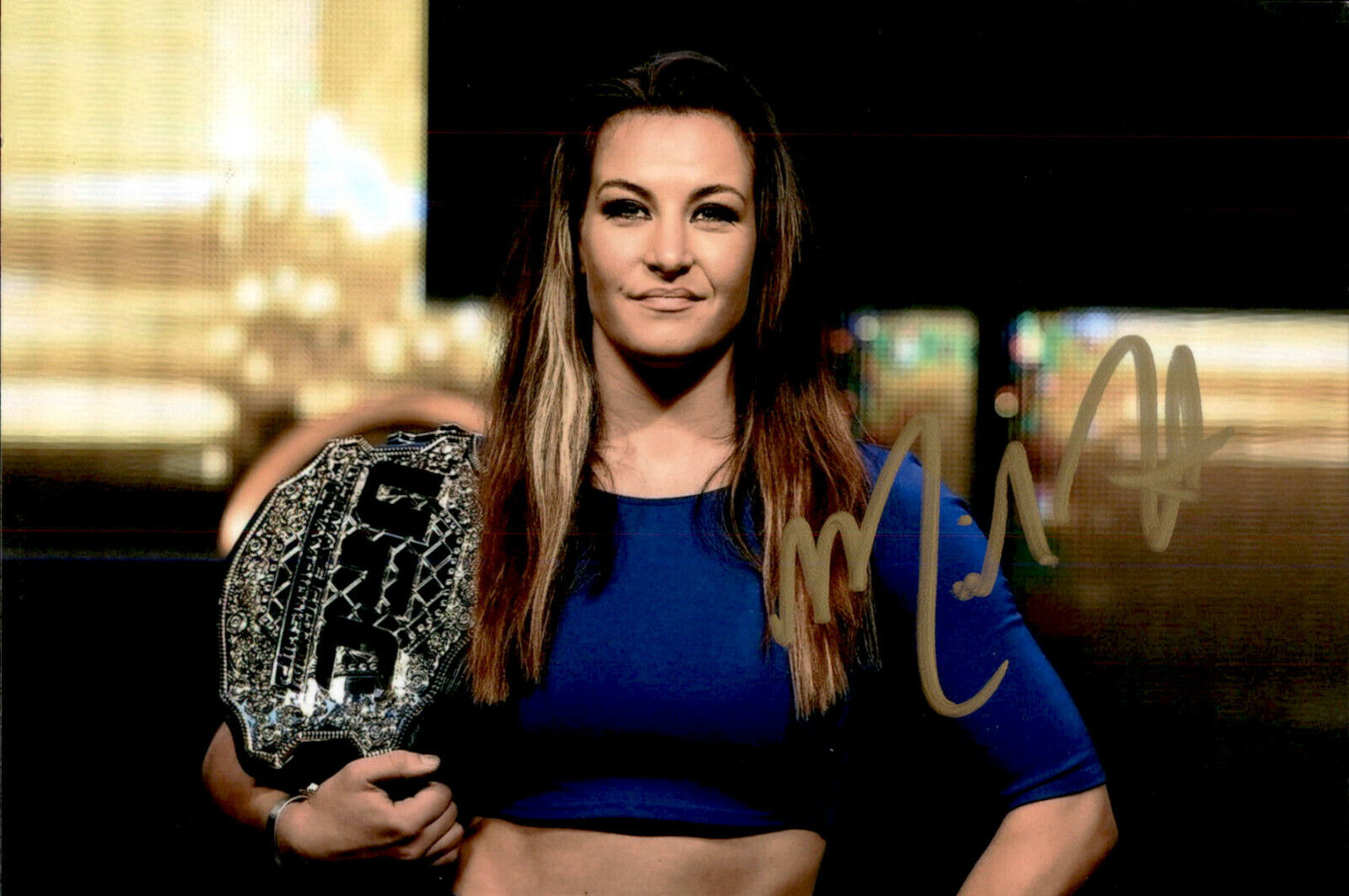 Miesha Tate SIGNED autographed 4x6 Photo Poster painting UFC ULTIMATE FIGHTING CHAMPIONSHIP #4
