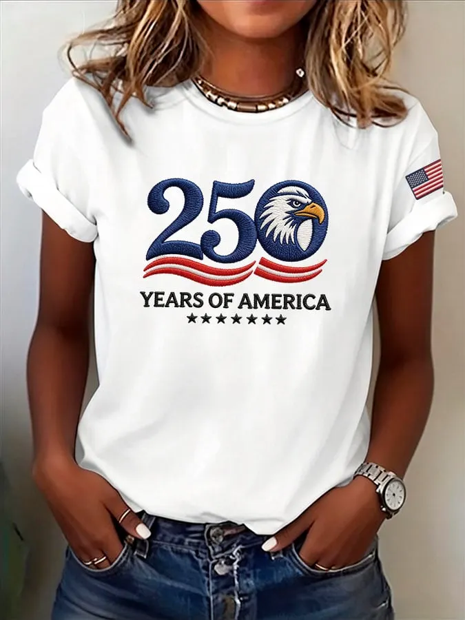 Women's Casual Print Short-Sleeve T-Shirt 
