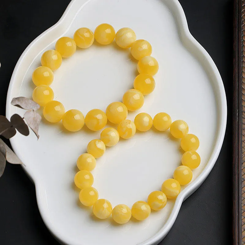 Amber Bead Emotional Balance Adjustable Bracelet
