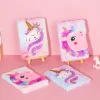 Pink Cartoon Unicorn A5 Girls Portable Writing Paper Notebooks Diary School Stationery Gift