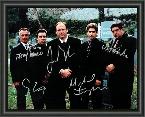 THE SOPRANOS CAST SIGNED AUTOGRAPHED A4 Photo Poster painting POSTER  POST