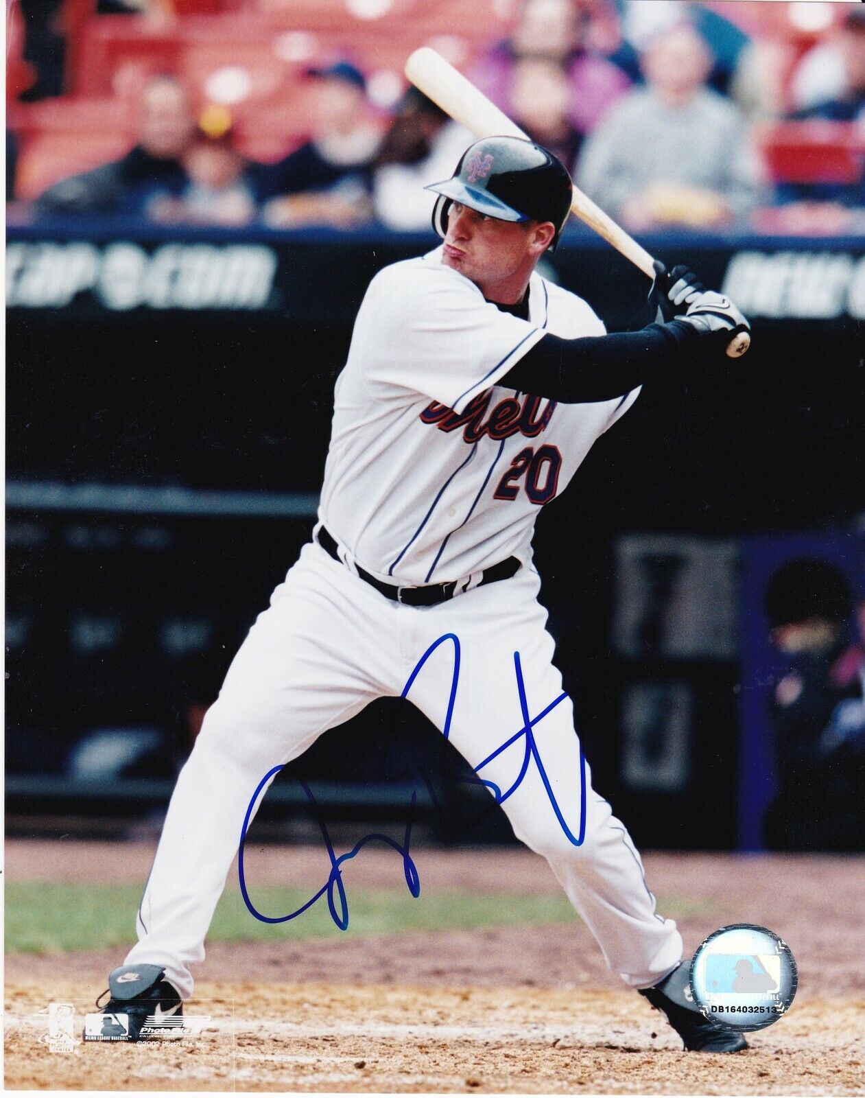 JEREMY BURNITZ NEW YORK METS ACTION SIGNED 8x10