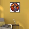(50*50cm)Stained Glass Halloween - Full Round Drill Diamond Painting