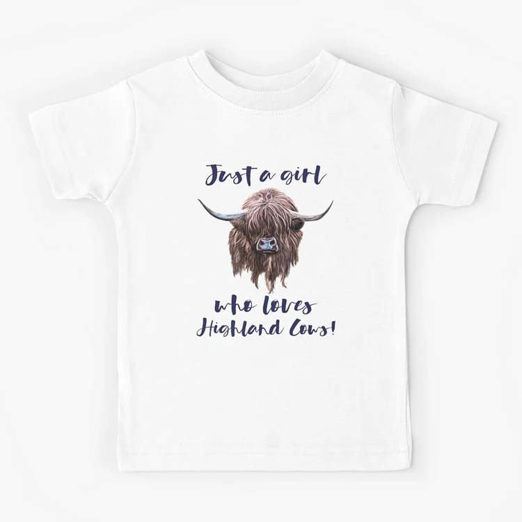 Kids Highland Cows T-Shirt|S59