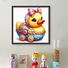 Cute Duck-18CT Stamped Cross Stitch 20*20cm/7.87*7.87in