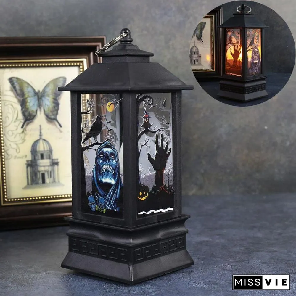 Halloween Simulation Flame Oil Lamp