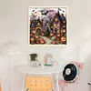 Halloween Ghost House-11CT Stamped Cross Stitch 40*40cm/15.75*15.75in tapestrymarket