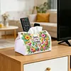 (24cm)Diamond Art Tissue Box DIY PU Napkin Cover for Home Decoration(summer drinks)