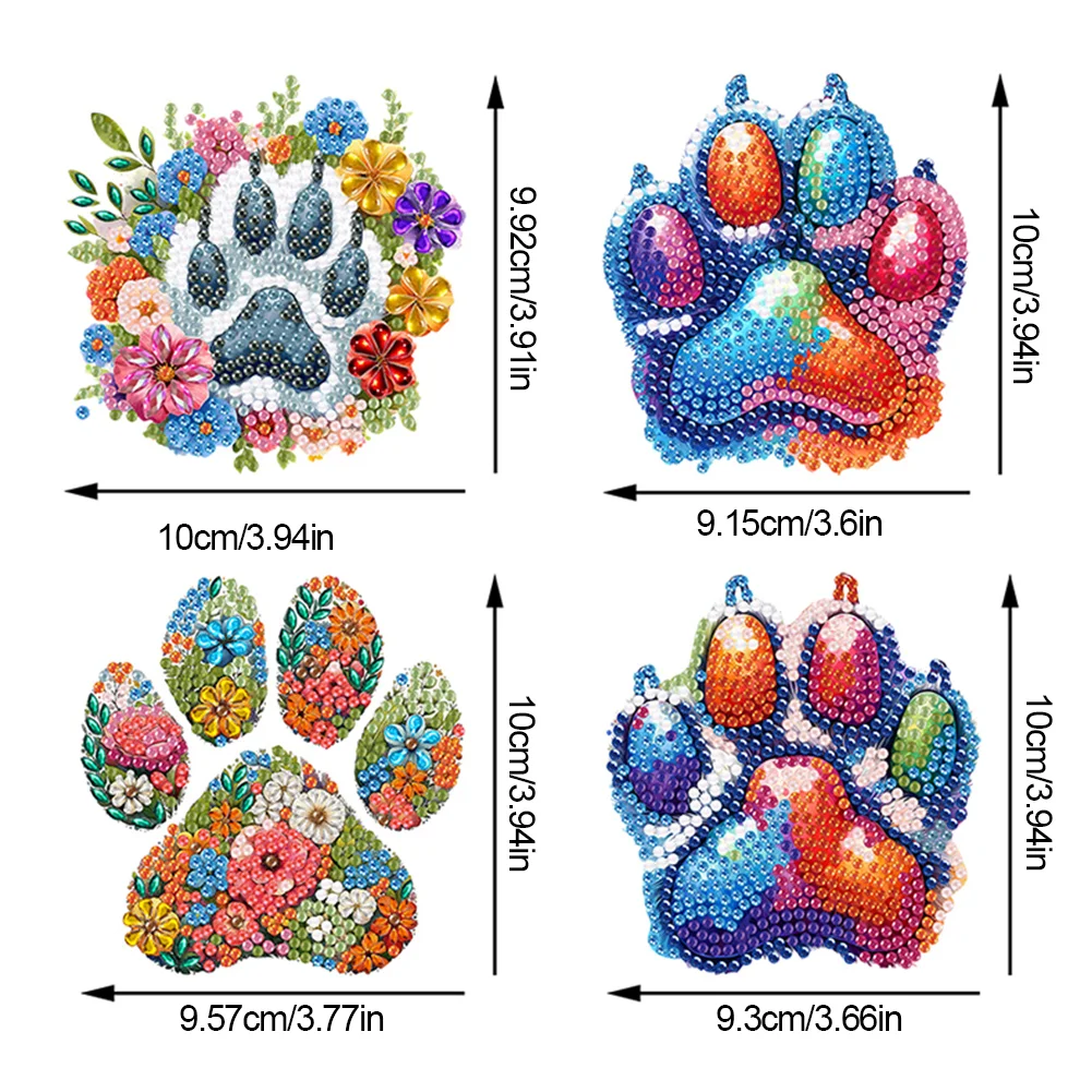 4Pcs Cartoon Acrylic Diamond Art Hanging Hooks Diamond Painting Art Hanger