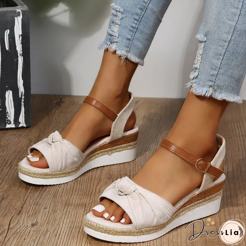 Womens Summer Sandals Rome Wedges Platform Shoes Thick Slippers Sexy Pumps Femme