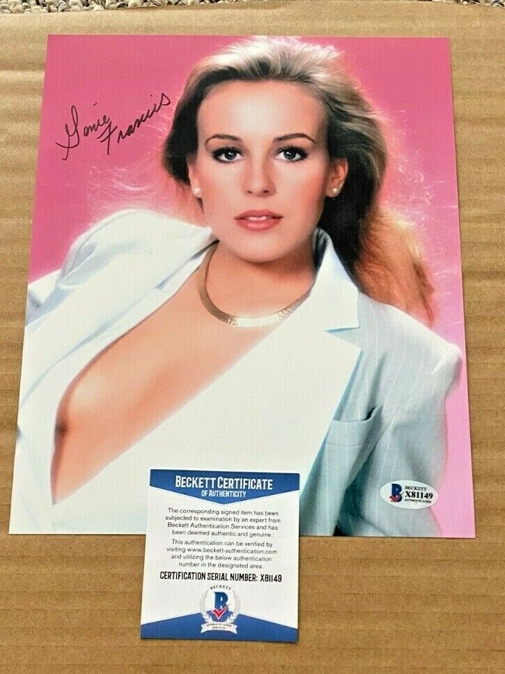 GENIE FRANCIS SIGNED SEXY 8X10 Photo Poster painting BECKETT CERTIFIED #2