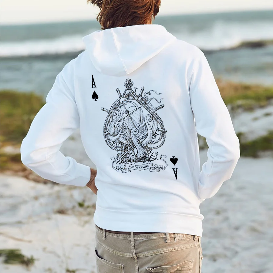 Ace Of Spades Printed Men's Hoodie