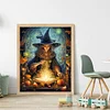 Halloween Witch - 11CT Stamped Cross Stitch - 40*50cm - Halloween