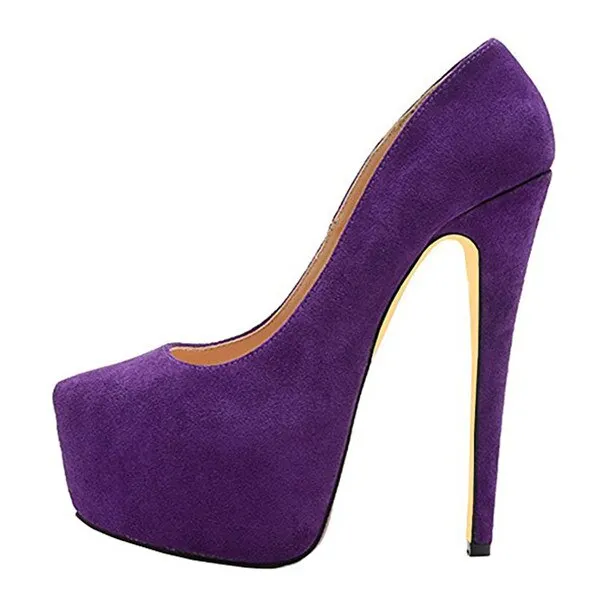 Onlymaker Women's Platform 16cm Thin High Heels Shoe Sexy Stiletto Wedding Party Fashion Pumps
