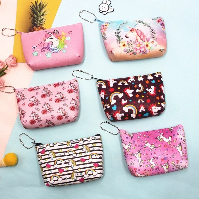 Women’s Pu Leather Zipper Kids Wallets