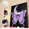 DIY Pearl Painting Butterfly for Home Wall Decor with Frame(40*30cm)