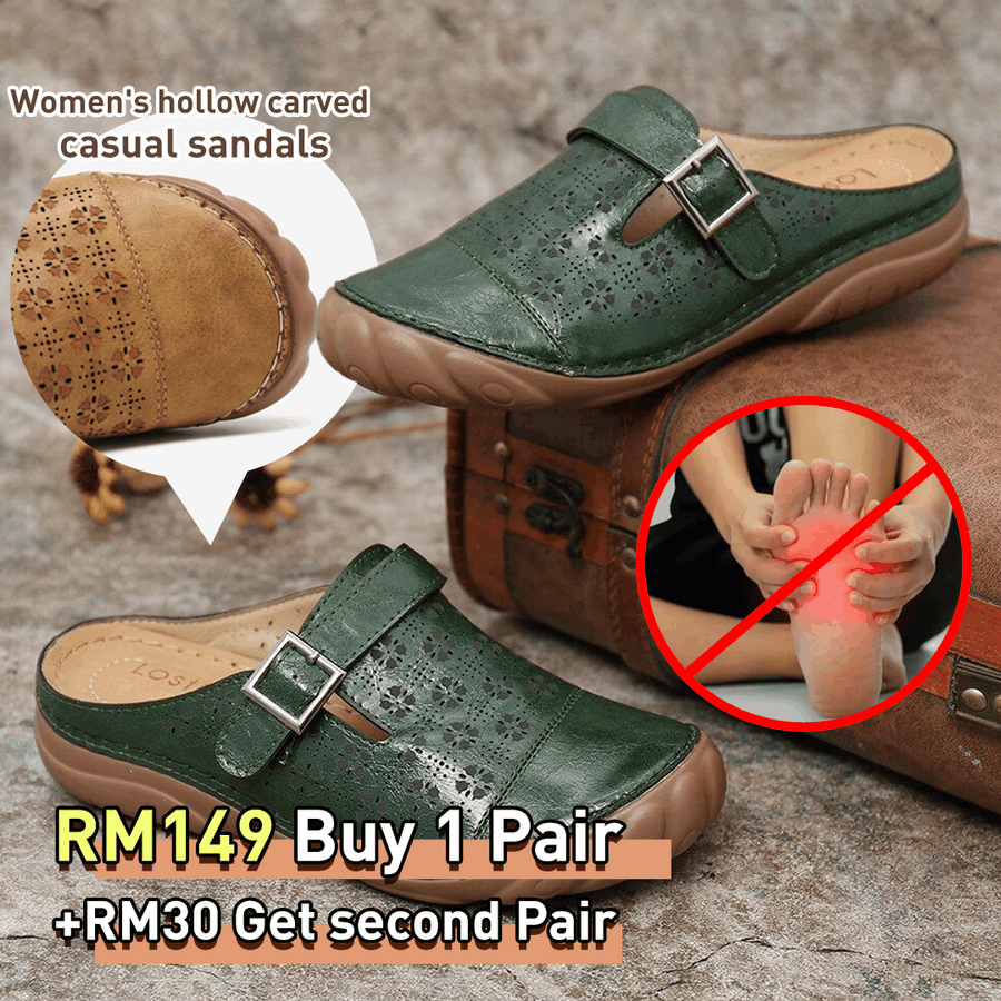 hollow carved casual sandals