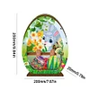 (US Local)3D Wooden Easter Egg Rabbit Special Shaped Diamond Painting Lamp Desk Decor Kits