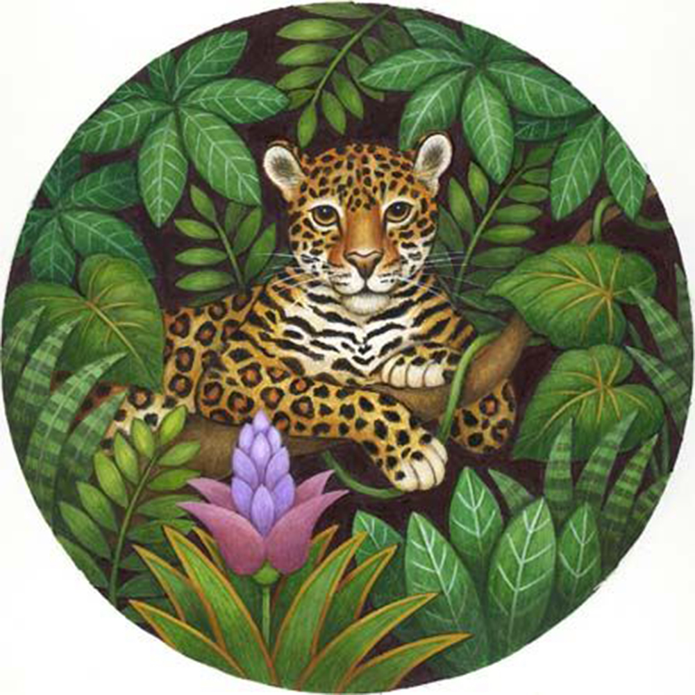 

Jungle Leopard - Round Drill Diamond Painting - 40*40CM, 501 Original