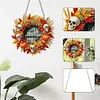 (US Local)Acrylic Skull Pumpkin   DIY Hanging Diamond Art Kits Wall Door Decoration