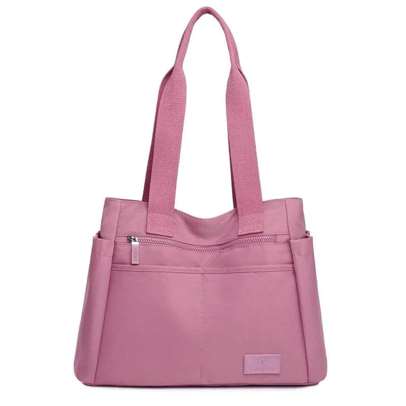 【Japanese handmade】8 colors Large capacity multi-pocket handbag