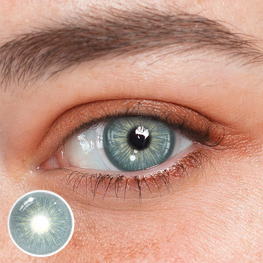 Cyrene Lake Blue Coloured Contact Lenses