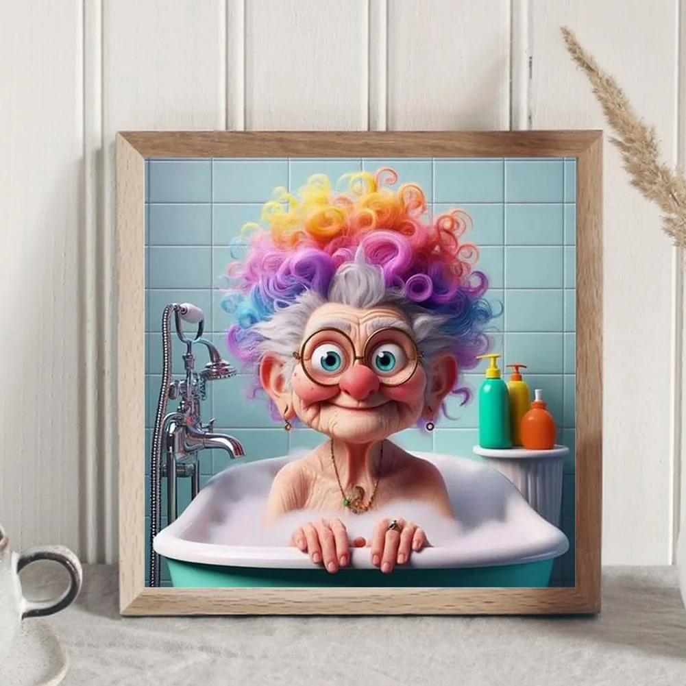 Diamond Painting - Full Round Drill - Grandma(Canvas|30*30cm)