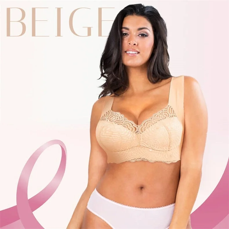 ExSecret - Ultimate Lift Full-Figure Seamless Lace Cut-Out Bra, Comfortable and Breathable Without Restraint