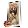 (40*60cm)Flower Beauty - Full Round Drill Diamond Painting