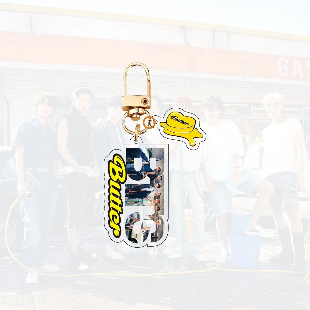 방탄소년단 Butter Creative Letter Keychain