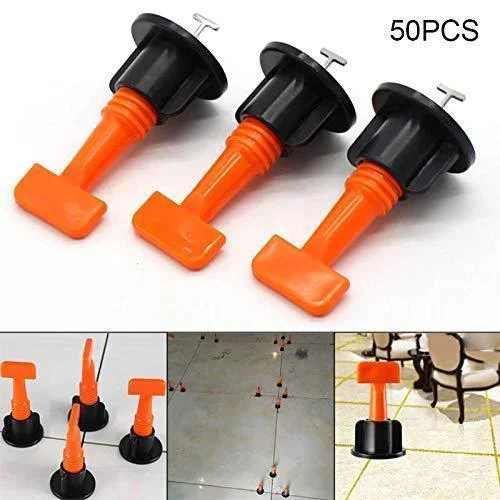Reusable Tile Leveling System (50 Pcs+1 Wrench)