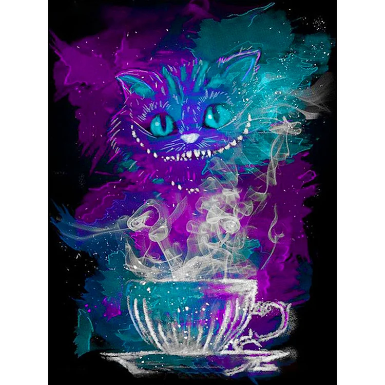 Cheshire Cat Alice In Wonderland 30*40CM(Canvas) Full Round Drill Diamond Painting gbfke