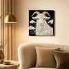 DIY Pearl Painting Sheep for Home Wall Decor with Frame(30x30cm)