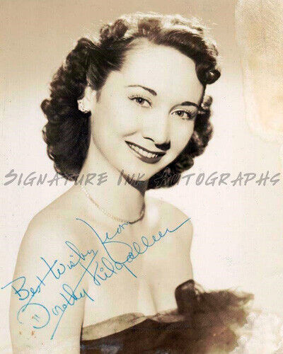 DOROTHY KILGALLEN Signed Best Wishes 8X10 Autographed Photo Poster painting Reprint