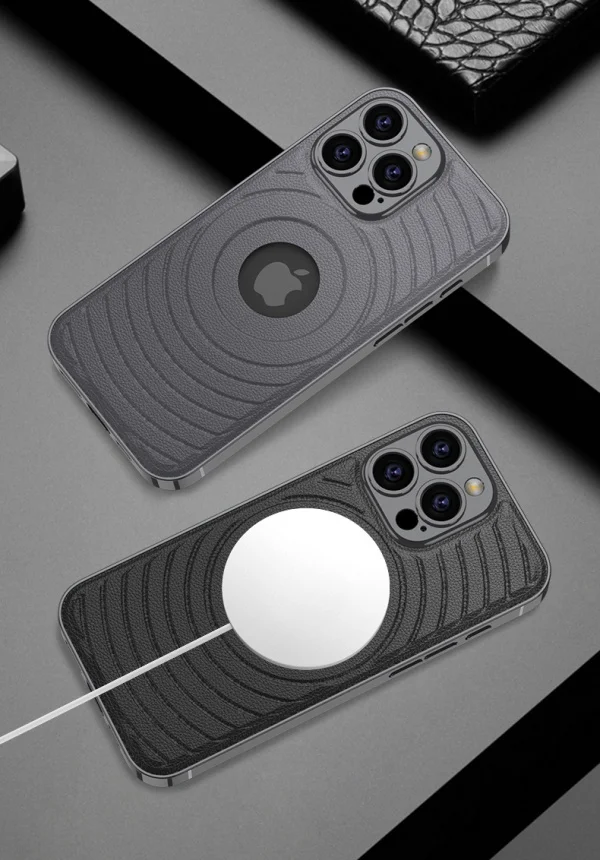 Fashion Electroplated Leather IPhone Case