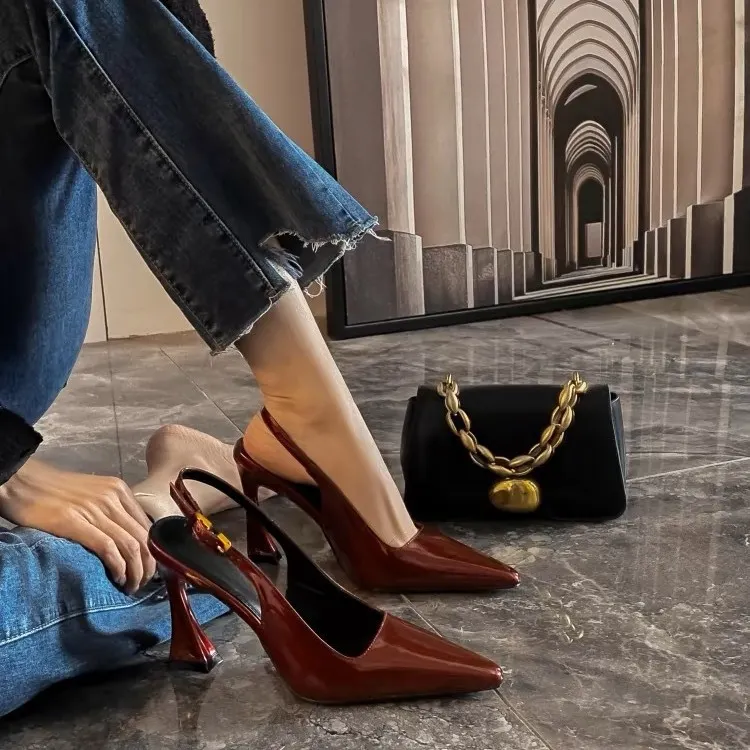 Breakj Breakj Heel High-Heeled Women 2025 Korean Version Of The Pointed Niche Temperament Single Shoes Wearing Dating Fashion Shoes Women