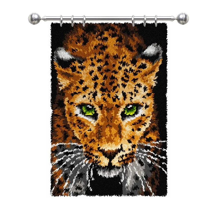 Large Size-Leopard Rug Latch Hook Kits for Beginners Ventyled
