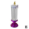 LED Christmas Candles Decoration Gift Rechargeable With Glitter