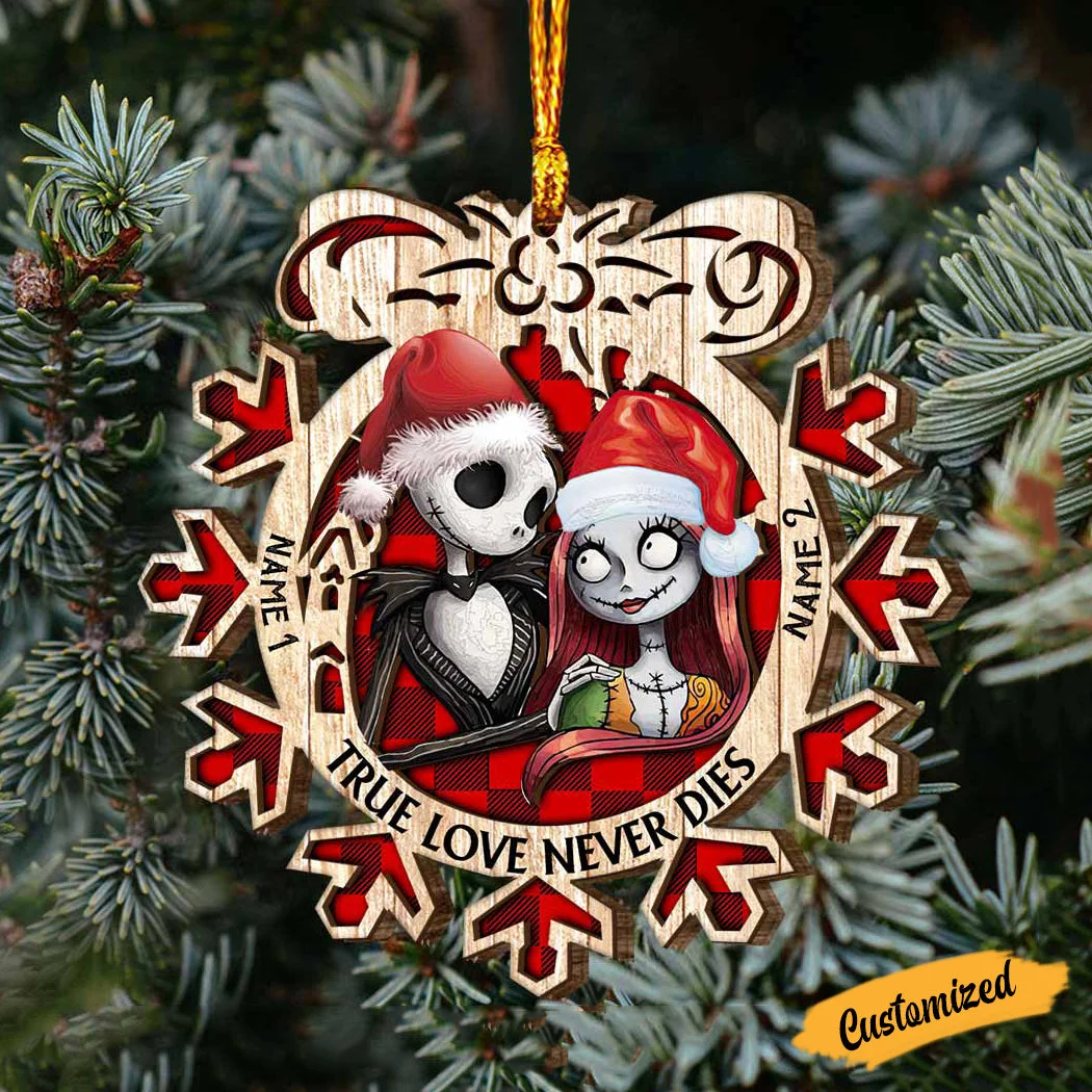 Ghost Couple with Name -True Love Never Dies - Personalized Ornament