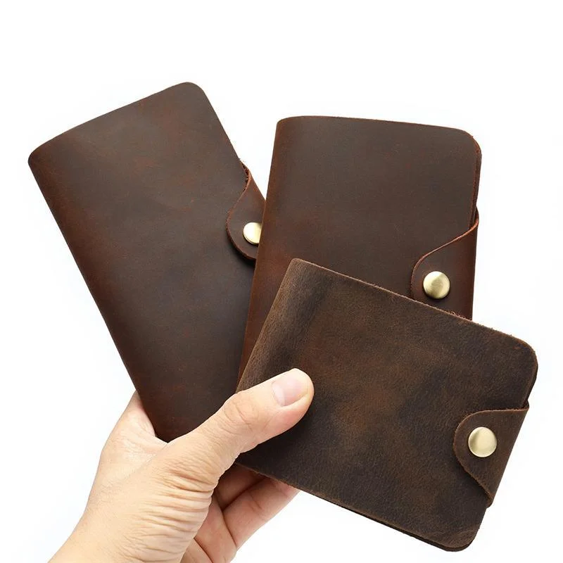 Durable Comfy Leather Casual Cash Cards Holder Wallets