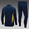 2023/2024 Real Madrid Half-Pull Training Suit Blue Set love fball