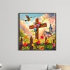 Diamond Painting-DIY Full Round Drill Flower Cross