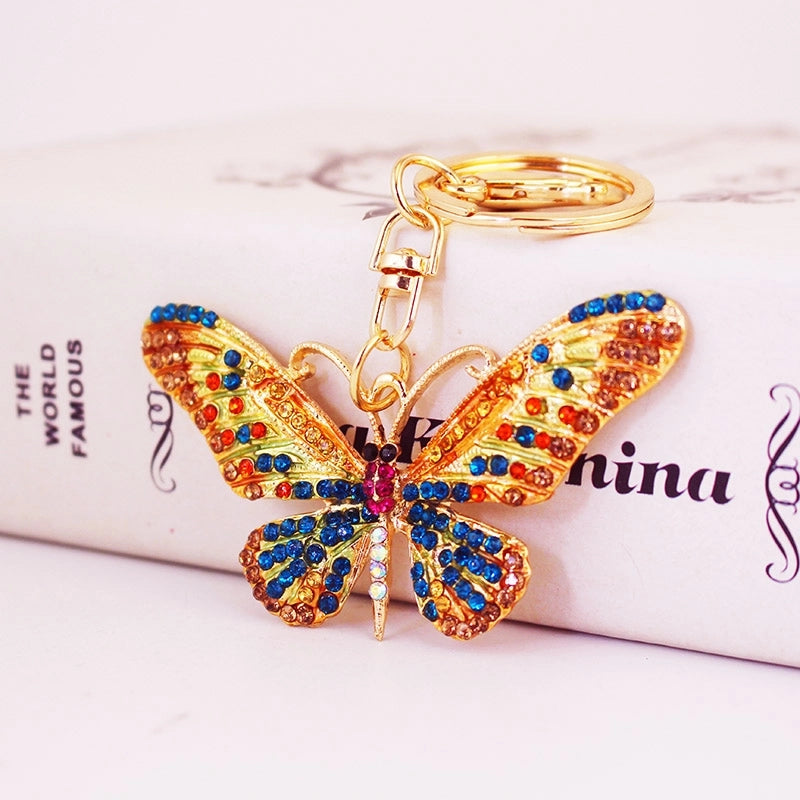 Pastoral Butterfly Alloy Women’s Bag Pendant Keychain