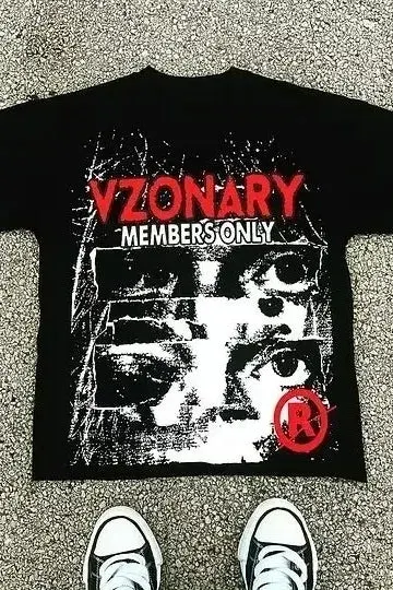 Trendy Harajuku Horror Print Short Sleeve T-shirt