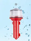 Solar Charging LED Marine Signal Light 3 Colors Flashlight for Marine Navigation