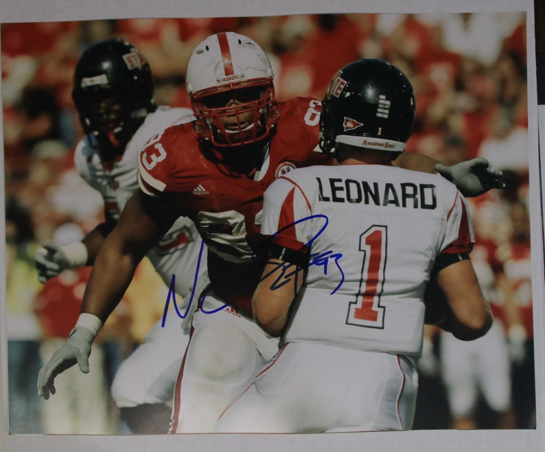 Ndamukong Su Signed Autographed Glossy 11x14 Photo Poster painting Nebraska Cornhuskers - COA Matching Holograms