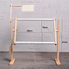 Adjustable Wooden Sewing Cross Stitch Frame Tabletop Embroidery Floor Stand